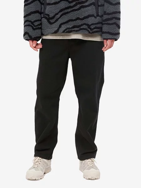 Carhartt WIP pantaloni de Flint Pant drept negru
