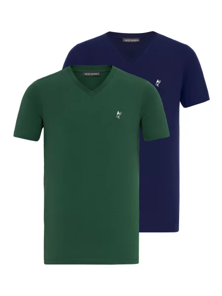 Jacey Quinn Majica temno / zelena modra