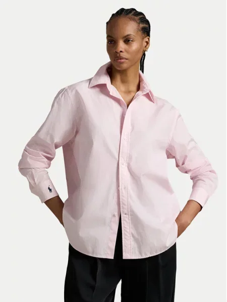 Polo Ralph Lauren Marškiniai Oversize rožinė