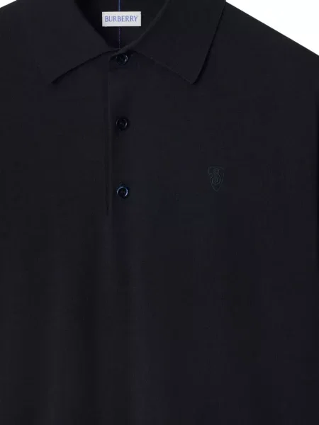 Polo Burberry de lână albastru