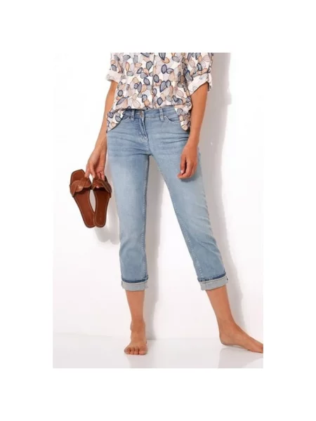 Jeansy straight leg Toni Dress retro niebieskie