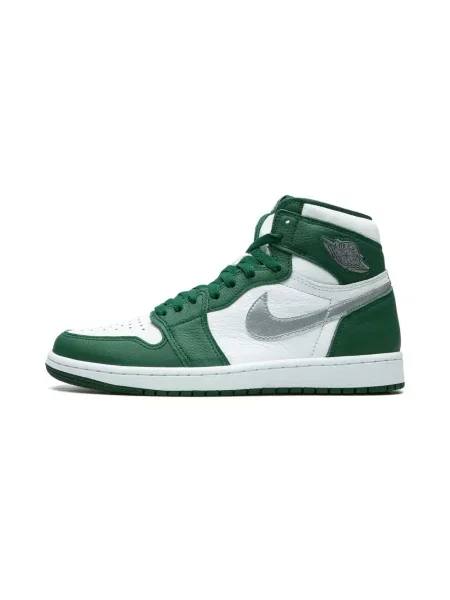 Sneakersy Jordan skórzane retro zielone