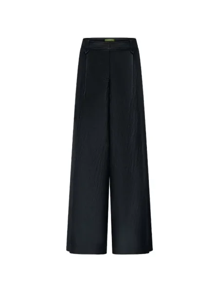 Pantaloni Shanghai Tang plisate negru