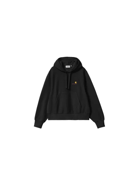Carhartt WIP W HD American Script Sweat Black Kobiety Bluzy i bluzy z kapturem Carhartt WIP Size: S czarny