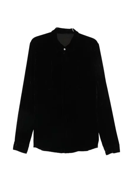 Cămașă Rick Owens de catifea negru