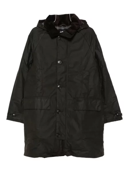 Palton Barbour de catifea cord maro