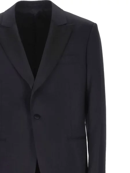 Costum Lardini cu rever albastru