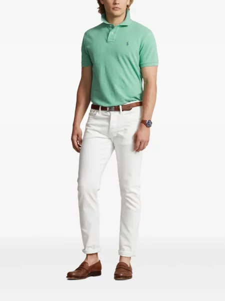 Бягане класическа поло тениска Polo Ralph Lauren бродирана зелено