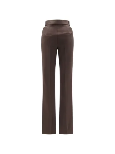Pantaloni Actualee evazate maro