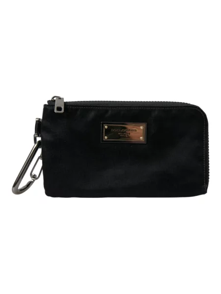 Torebka skórzana Dolce And Gabbana elegancka czarna