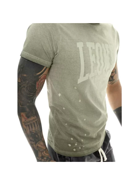 Scurt tricou Leone 1947 cu mâneci scurte verde