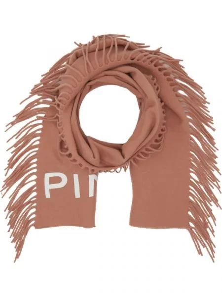 Pinko De lână șal maro