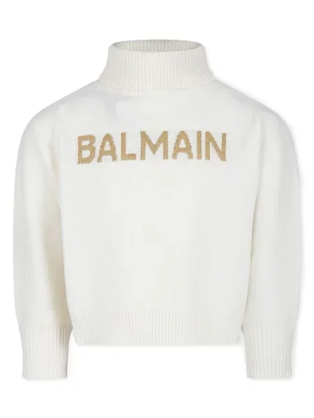 Sweter dziecięcy Balmain biały