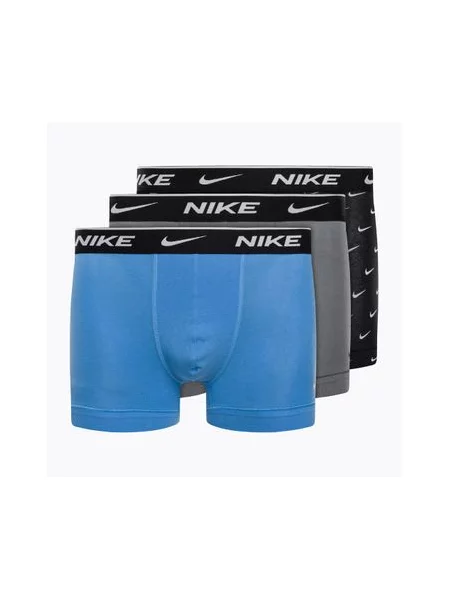 Стрейчевые боксеры Nike с принтом серые
