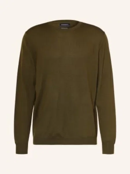 Strokesman's Sweter Z Wełny Merynosowej gruen