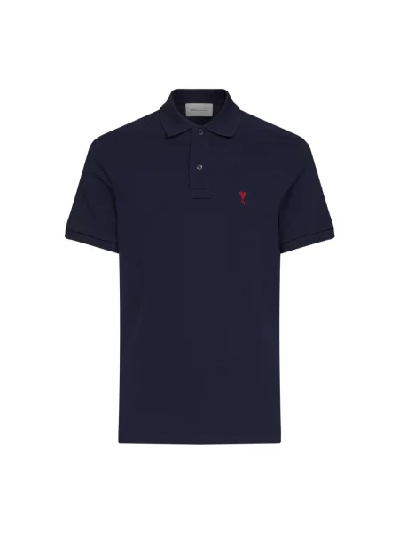 Koszulka polo Ami Paris niebieska