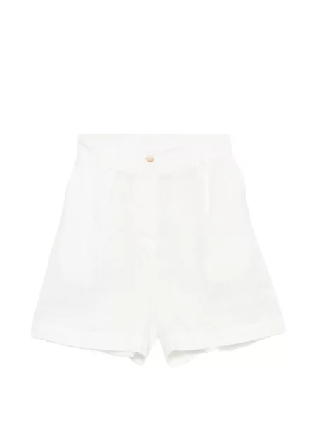 Pantaloni scurți Mc2 Saint Barth cu broderie alb