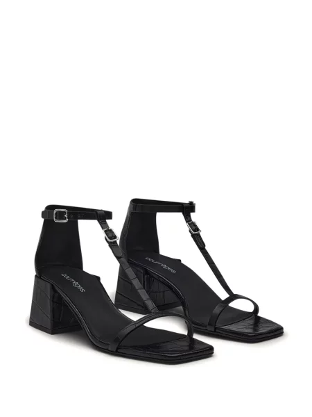 Sandale Courreges din piele negru