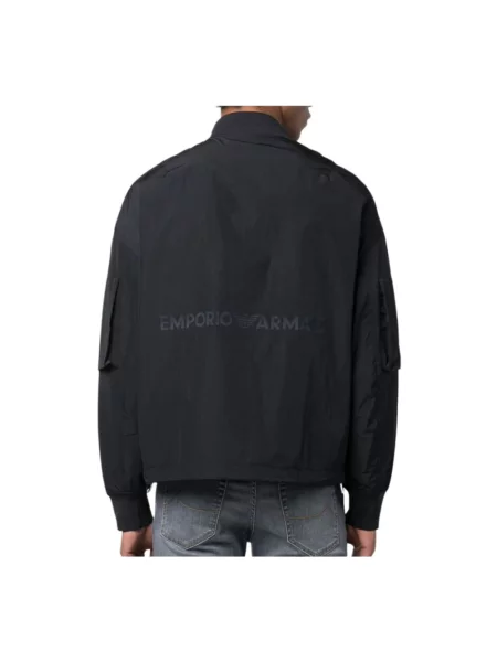 Kurtka bomber Emporio Armani niebieski