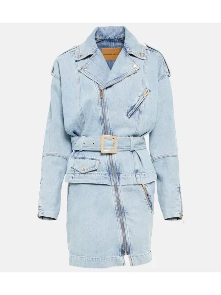 Sukienka jeansowa Alexandre Vauthier asymetryczna niebieska