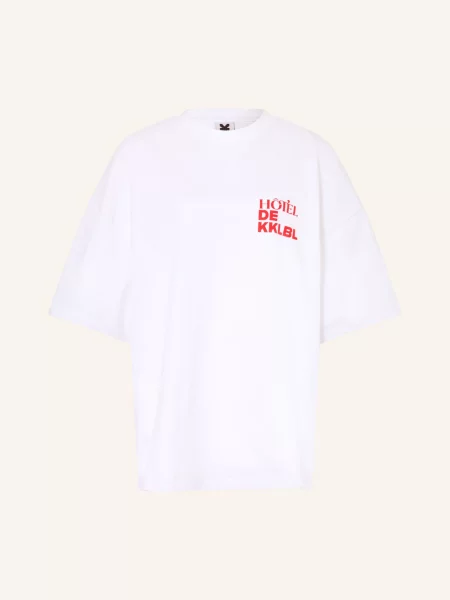 Karo Kauer Oversized Tričko / červená bílá