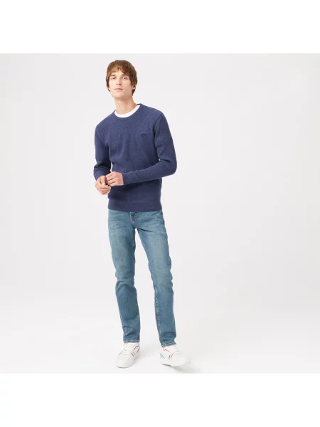 Lacoste Sweter Lacoste granatowy