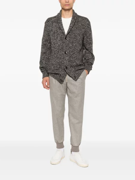 Gulerat cardigan Tagliatore gri