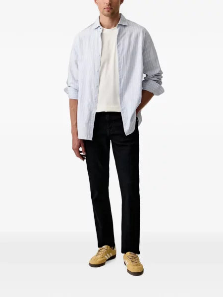 Traperice ravnih nogavica Karl Lagerfeld Jeans s autogramom crna