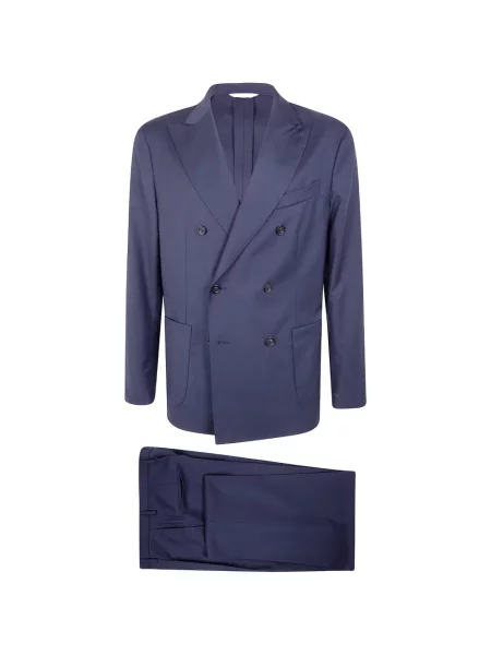 Costum Boglioli cu două rânduri de nasturi albastru