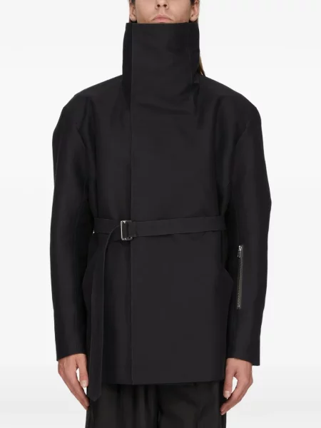 Cu centură geacă Rick Owens negru