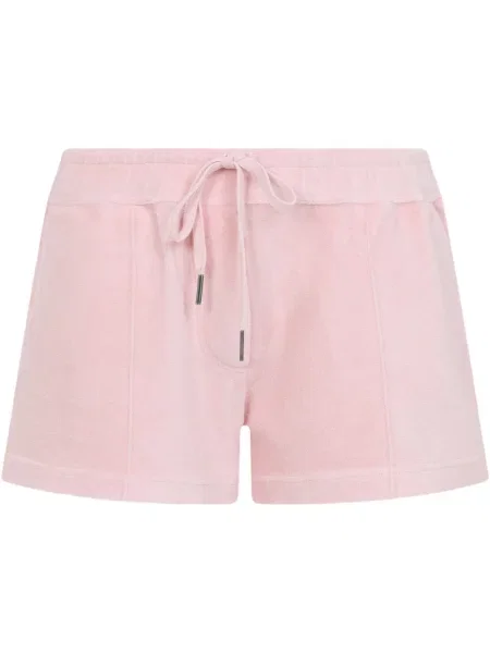 Pantaloni scurți Tom Ford din material terry roz