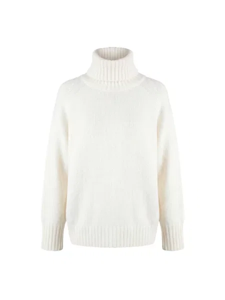 Sweter Moorer wełniany biały