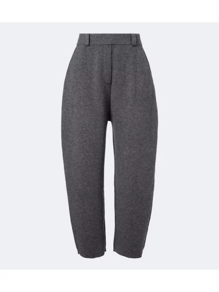 Pantaloni Lisa Yang din cașmir gri