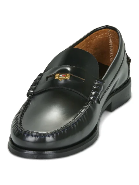 Mocasini Tommy Hilfiger Hilfiger Penny Patent Lth Loafer Bleumarin albastru