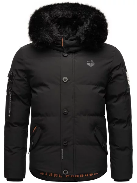 STONE HARBOUR Geacă de iarnă Halvaar / maro negru