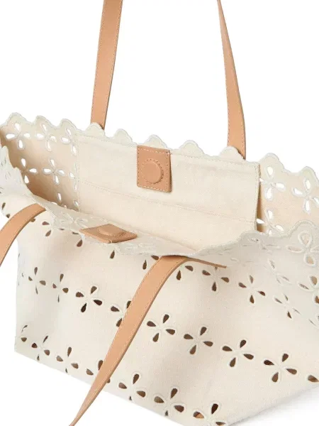 Geantă Loeffler Randall cu model floral alb