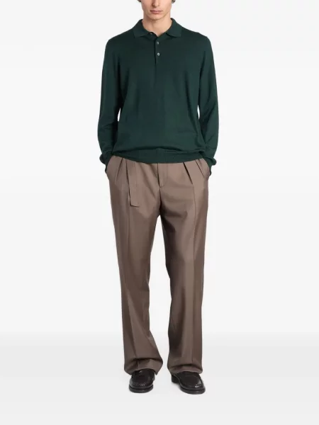 Lung tricou polo Tagliatore verde