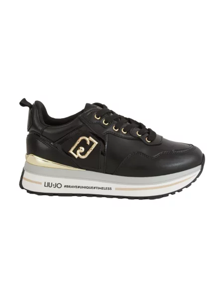 Sneakersy Liu Jo skórzane czarne