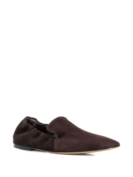 Pantofi loafer Tassinari din piele de căprioară maro