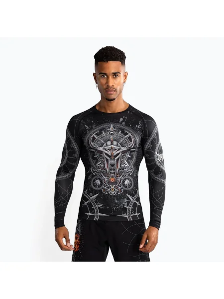 Venum Gladiator Мъжка предпазна жилетка с дълъг ръкав black/silver черно