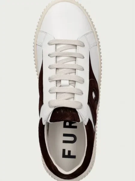Furla Sky Lace-Up sportcipő női bőr bézs