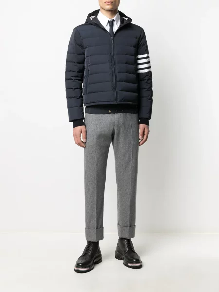 Dryžuotas striukė Thom Browne izoliuoti mėlyna