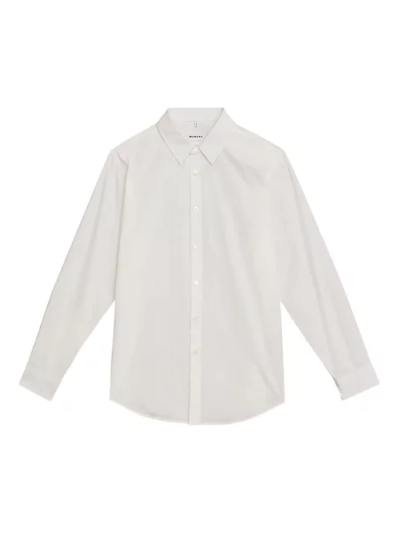 Dlouhá košile Marant s výšivkou bílá