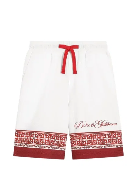 Dětské bermudy Dolce & Gabbana bílé