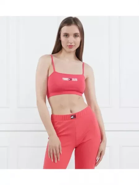 Tommy Jeans Top TJW ULTR CRP ARCHIVE STRAP | Cropped Fit rózsaszín
