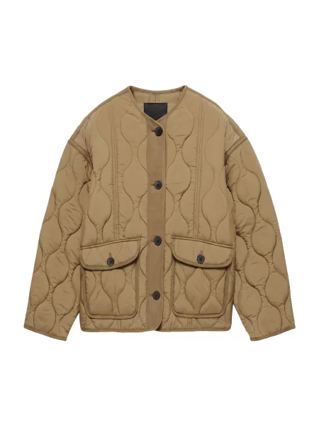 Pull&Bear Geacă de primăvară-toamnă oliv
