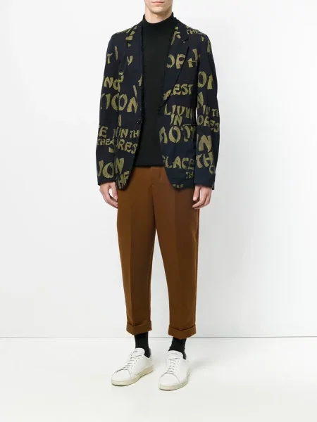 Sako Comme Des Garçons Pre-owned s potiskem modré