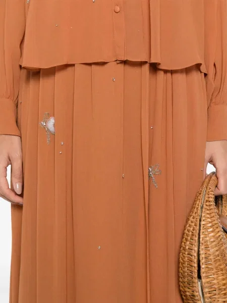 Fustă Forte_forte de cristal maro