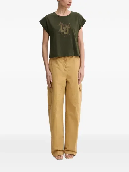 Tricou Liu Jo cu broderie verde