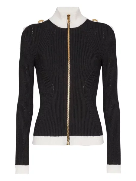 Cardigan Balmain tricotate negru